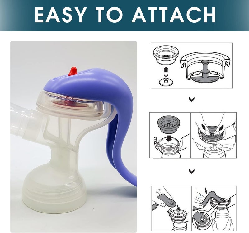 weirical Manual Breast Pumps Parts Silicone Diaphragm&Duckbill Valve Compatible with Lansinoh Breast Pumps Replace Lansinoh Pump Parts/Accessories Use with Manual - Image 4